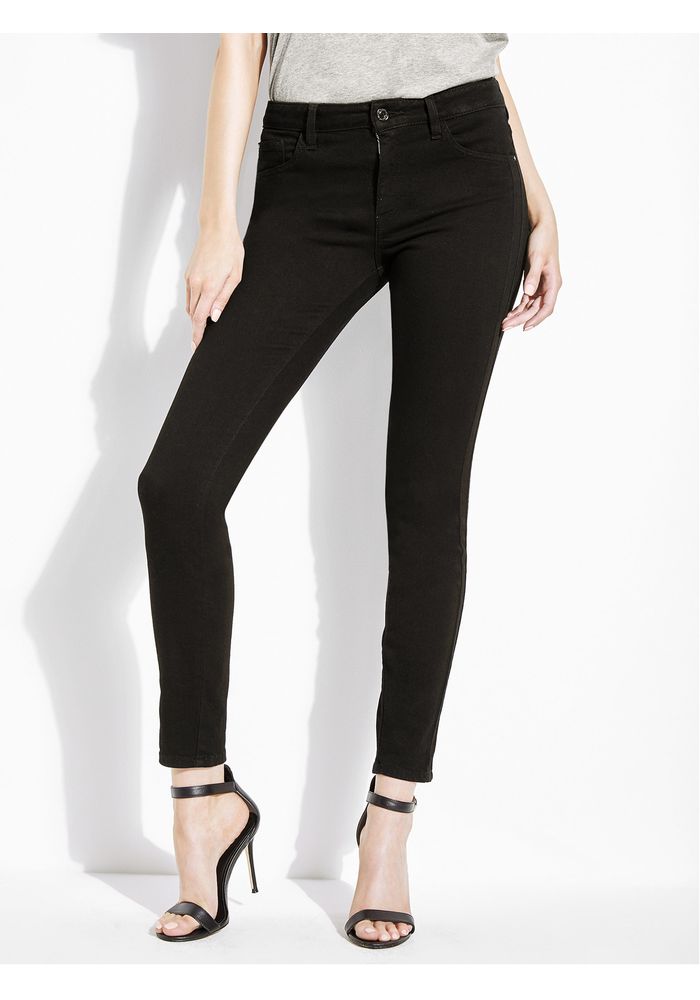 Jeans Guess Mid Rise Skinny Oedw Negro - Guess Peru